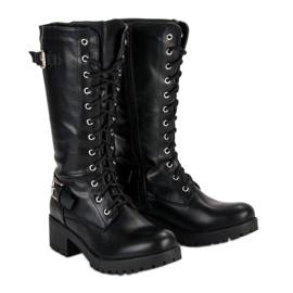 Seastar Botas negras con cordones negro 4