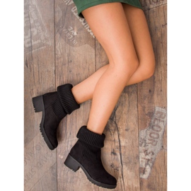 Seastar Botas altas sin cordones negro 1