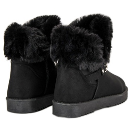 Seastar Mukluki con piel negro 1 Seastar Mukluki con piel negro 1