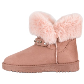 Seastar Mukluki con piel rosado 1 Seastar Mukluki con piel rosado 1