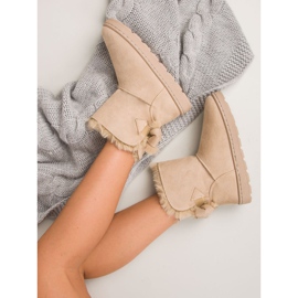 Botas de nieve beige de mujer 7