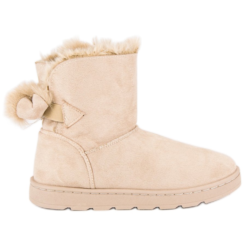 Botas de nieve beige de mujer 1 Botas de nieve beige de mujer 1
