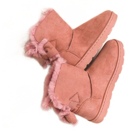 Botas de nieve rosa para mujer rosado 6