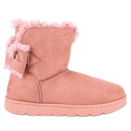 Botas de nieve rosa para mujer 1