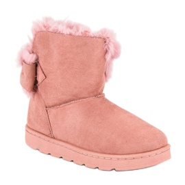 Botas de nieve rosa para mujer rosado 2