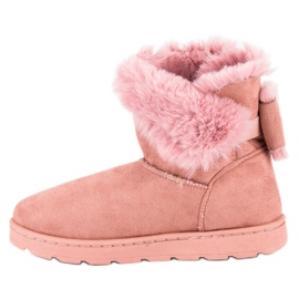 Botas de nieve rosa para mujer rosado 3