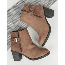 Small Swan Botas de mujer de moda marrón 5
