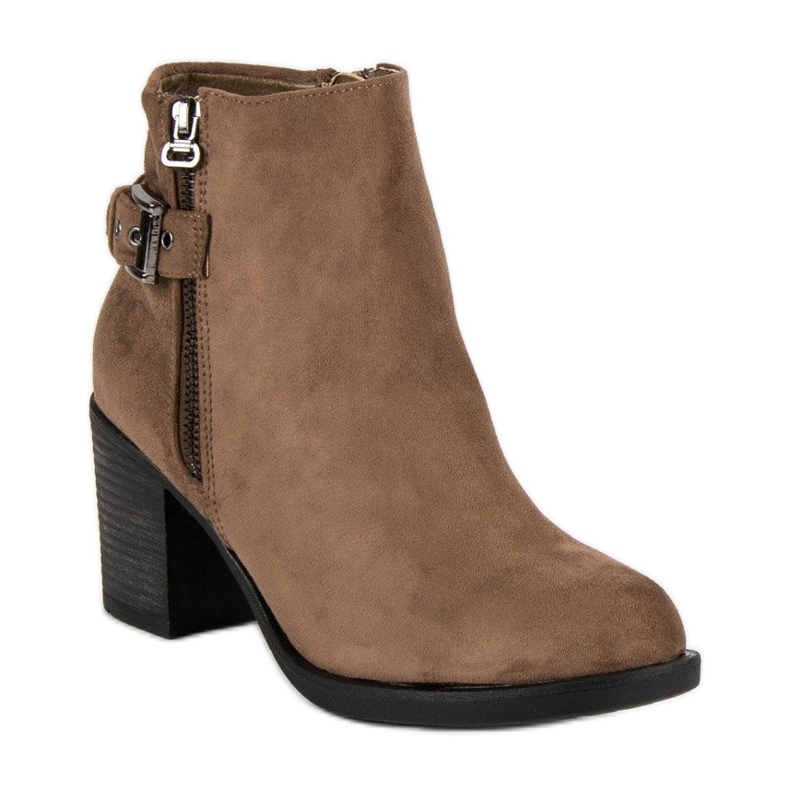 Small Swan Botas de mujer de moda marrón 1 Small Swan Botas de mujer de moda marrón 1