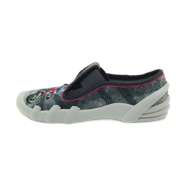 Zapatillas befado niños zapatillas 290x166 gris rojo 2