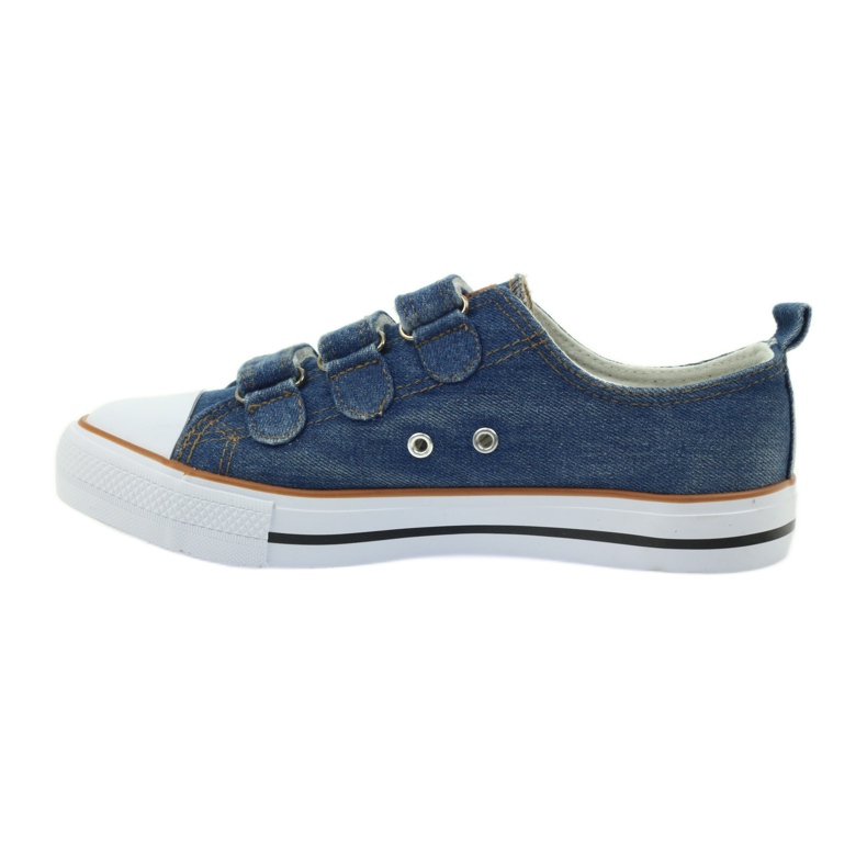 American Club Zapatillas vaqueras dk con velcro azul 2 American Club Zapatillas vaqueras dk con velcro azul 2