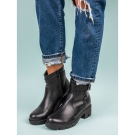 Small Swan Botas negras de otoño negro 5