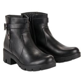 Small Swan Botas negras de otoño negro 4