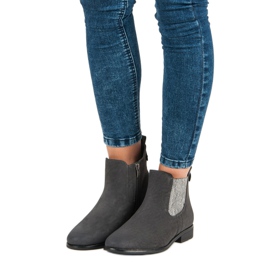 Vinceza Botas elegantes botines Jodhpur gris 5