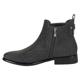 Vinceza Botas elegantes botines Jodhpur gris 2