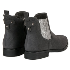 Vinceza Botas elegantes botines Jodhpur gris 3