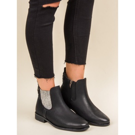 Vinceza Botas elegantes de Jodhpur negro 3