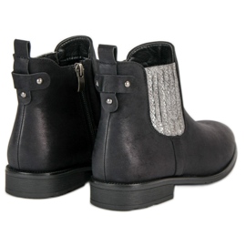 Vinceza Botas elegantes de Jodhpur negro 6