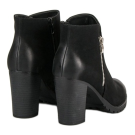 Show It Botines negros con cremallera 4