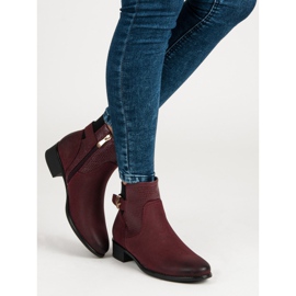 Vinceza Botas de otoño para mujer rojo 1