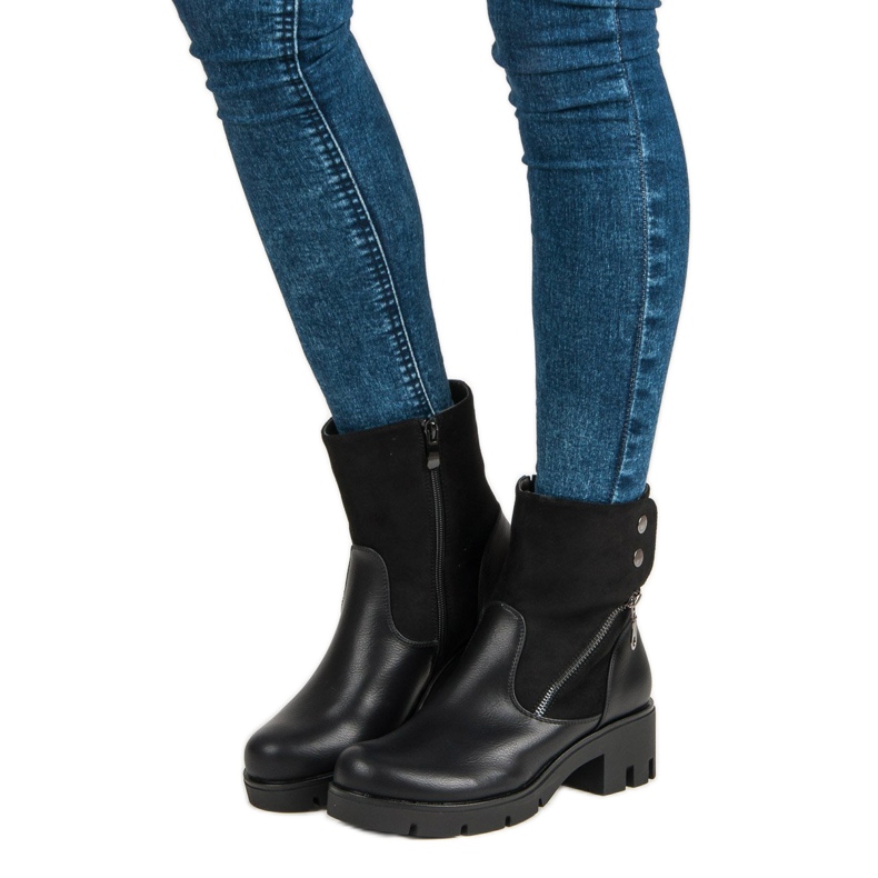 Filippo Botas cómodas con protector negro 1 Filippo Botas cómodas con protector negro 1