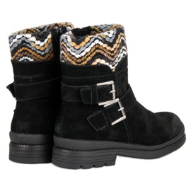 Filippo Botines negros de piel 3