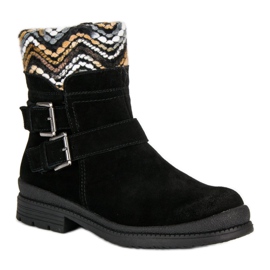 Filippo Botines negros de piel 4