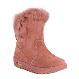 Botas de nieve rosas cálidas rosado 4