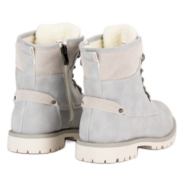 Filippo Botas de montaña atadas grises 6