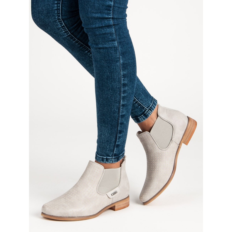 Filippo Botas beige con calado gris 1