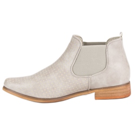 Filippo Botas beige con calado gris 3