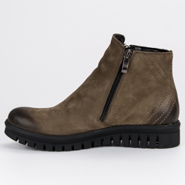 Botas bajas en la cremallera VINCEZA verde 4