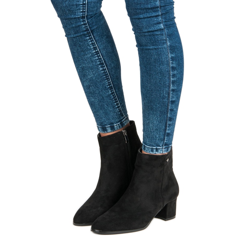 Filippo Zapatos de ante para mujer negro 1