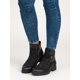 Cómodas botas VINCEZA de piel negro 1 Cómodas botas VINCEZA de piel negro 1