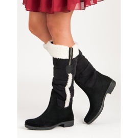 Botas cálidas de ante negro 2 Botas cálidas de ante negro 2