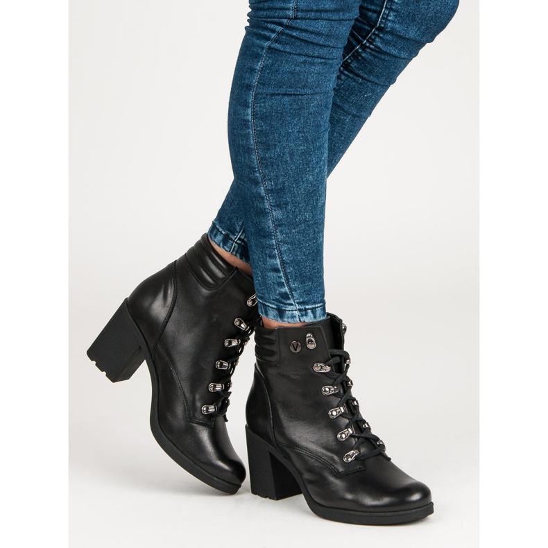 Cómodos tacones vinceza negro 2