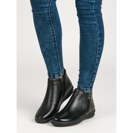 Filippo Botas bajas de piel negro 1