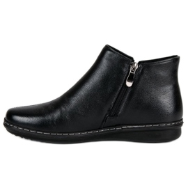 Filippo Botas bajas de piel negro 3