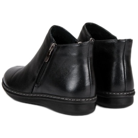 Filippo Botas bajas de piel negro 5