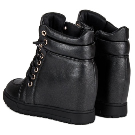 J. Star Zapatillas atadas con estilo negro 7