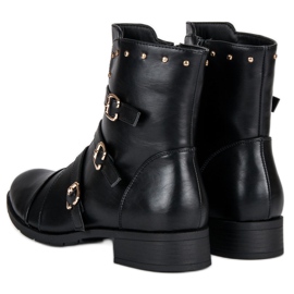 J. Star Botas de mujer clásicas negro 5
