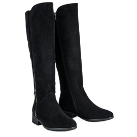 Filippo Botas de gamuza para mujer negro 5