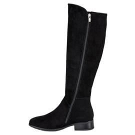 Filippo Botas de gamuza para mujer negro 3