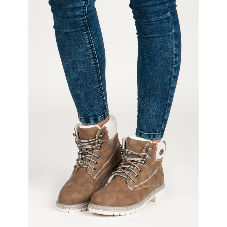 Filippo Botas marrones de piel de oveja marrón 1