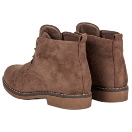 Botines bajos anudados marrón 5