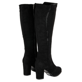 Botas de ante negras negro 5