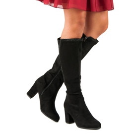 Botas de ante negras negro 2 Botas de ante negras negro 2