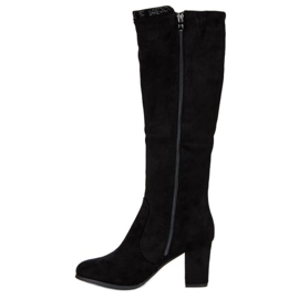 Botas de ante negras negro 3