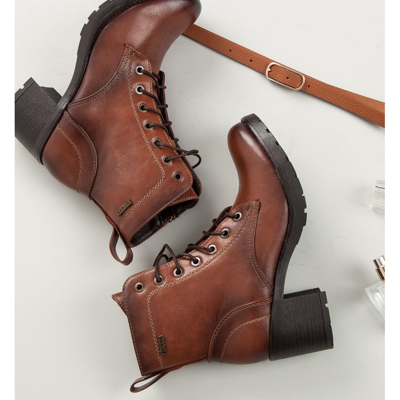 Botas vinceza cordones marrones marrón 1