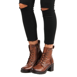 Botas vinceza cordones marrones marrón 2