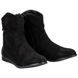 Botines casual ante negro 5